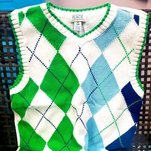 Sunday Brunch  Argyle Boys Vest 100% Cotton